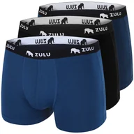 Majtki męskie - Męskie bokserki Zulu Bambus 210 4in 3-pack Rozmiar: XXL / Kolor: mix6 - miniaturka - grafika 1