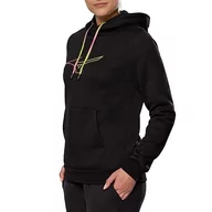 Bluzy damskie - Mizuno Damska bluza z kapturem, Czarny, L - miniaturka - grafika 1