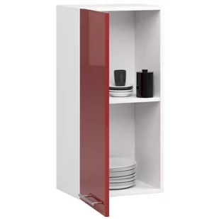 WISZĄCA SZAFKA KUCHENNA OLIWIA W 40cm BIAŁA-CZERWONY POŁYSK H720 - Meble kuchenne - miniaturka - grafika 2
