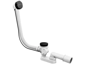 Ravak Systemy odpływowe - Zestaw odpływowo-przelewowy do wanny, długość 800 mm, kolor czarny X01846 - Odpływy liniowe - miniaturka - grafika 1