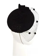 Ozdoby do włosów - Czarny toczek - miniaturka - grafika 1