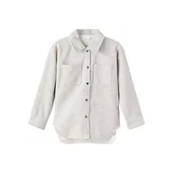 Kurtki i płaszcze dla chłopców - NAME IT Unisex Nknneloa Ls Overshirt Noos kurtka, szary melanż, 158/164 - miniaturka - grafika 1