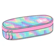 Piórniki - St. Right Piórnik Szkolny Saszetka Usztywniona Z Wewnętrzną Klapką Etui Na Przybory Szkolne Pastel Pixels - miniaturka - grafika 1