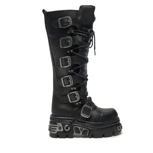 Glany NEW ROCK M-272-S1 Czarny - Glany damskie - miniaturka - grafika 1