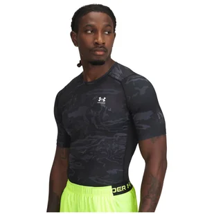 Męska koszulka Under Armour HG Armour Printed SS Rozmiar: L / Kolor: czarny - Koszulki sportowe męskie - miniaturka - grafika 1