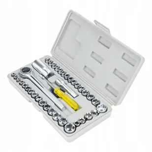 ZESTAW KLUCZY NASADOWYCH KLUCZE NASADOWE 40 EL. - Narzędzia samochodowe - miniaturka - grafika 1