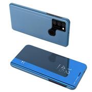 Etui i futerały do telefonów - Clear View Case futerał etui z klapką Samsung Galaxy A12 / Galaxy M12 niebieski - miniaturka - grafika 1