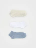 Skarpetki dla dzieci - Reserved - Bawełniane skarpetki 3 pack - jasnoniebieski - miniaturka - grafika 1