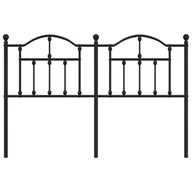 Inne meble do sypialni - Metalowe wezgłowie, czarne, 140 cm Lumarko! - miniaturka - grafika 1