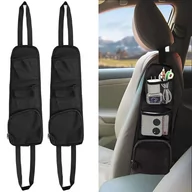 Części i akcesoria do laptopów - 2x Organizer samochodowy boczny na bok fotel siedzenie do auta samochodu osłona Alogy Car czarny - miniaturka - grafika 1
