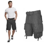 Odzież taktyczna i umundurowanie - Spodenki Krótkie Męskie BRANDIT Savage Vintage - Anthracite  XXL - miniaturka - grafika 1