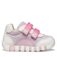 Buty dla dziewczynek - Sneakersy Geox B Iupidoo Girl B3558A 01454 C0761 Różowy - miniaturka - grafika 1