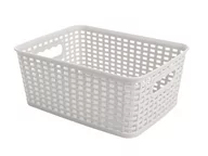 Pojemniki łazienkowe - Fl1 KOSZYK RATTAN CLASSIC 4,5L PROSTOKĄTNY CAPRI BEŻOWY 40G-KOS-G460/4 - miniaturka - grafika 1