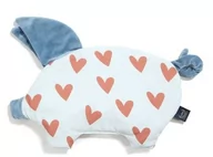 Kołdry i poduszki dla dzieci - Poduszka Podusia Sleepy Pig Cotto Heartbeat Blue La Millou - miniaturka - grafika 1