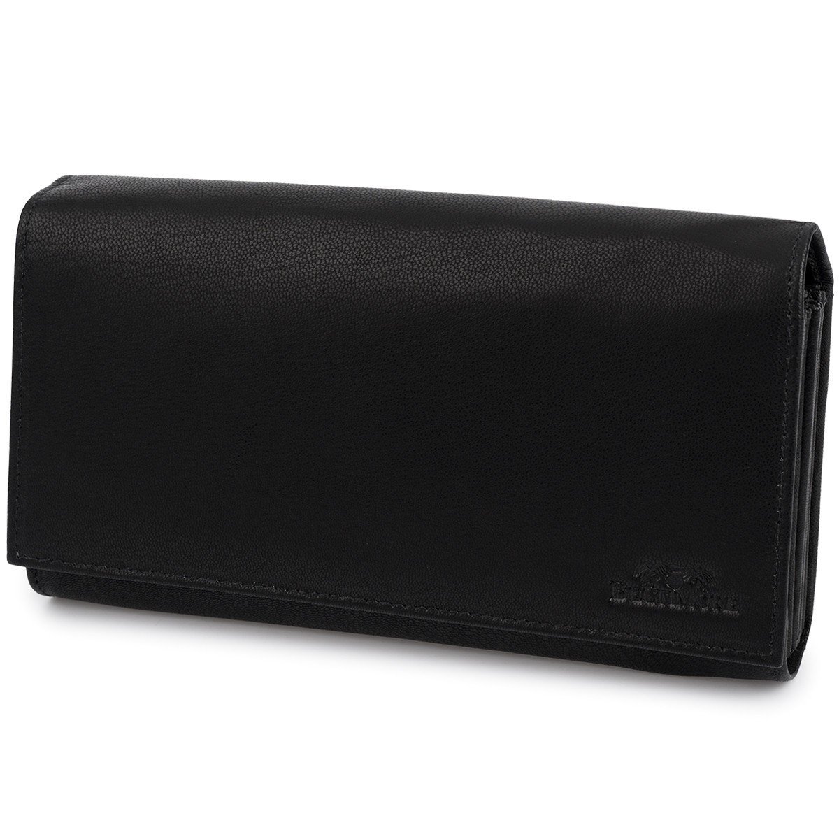 Portfel kelnerski skórzany pojemny do pracy na karty pieniądze czarny duży