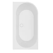 Wanny - Wanna wolnostojąca 159x84 cm Inwall Bellagio czarny mat lewa SENSEA - miniaturka - grafika 1