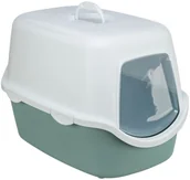 Kuwety dla kotów - TRIXIE 402710, Cat, Hooded litter box, Green, White, Plastic, Clasp, 400 mm - miniaturka - grafika 1