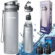 Dzbanki filtrujące - Zestaw butelka AQUAPHOR CITY 0,8l szara + 3 wkłady filtrujące - miniaturka - grafika 1