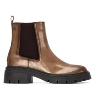 Botki damskie - XTI 144297, Botki damskie, beżowe, 38 EU, beż, 38 EU - miniaturka - grafika 1