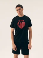 Piżamy damskie - Piżama męska Sierra Henderson czarny, różowy XL - miniaturka - grafika 1