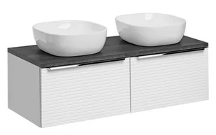 Szafka z umywalką nablatową, Leonardo, 120x46x40 cm, biały, mat - Szafki łazienkowe Szafka z umywalką nablatową, Leonardo, 120x46x40 cm, biały, mat - Szafki łazienkowe - miniaturka - grafika 1
