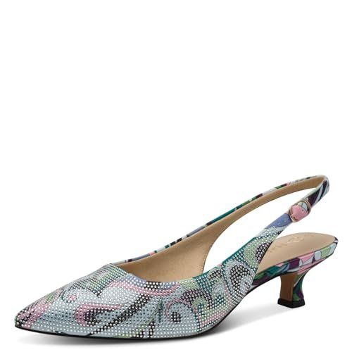 Marco Tozzi Damskie czółenka 2-29524-46, Green Multi, 39 EU