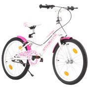 Rowery - vidaXL Lumarko dla dzieci, 20 cali, różowo-biały 92186 - miniaturka - grafika 1
