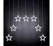 Lampy ogrodowe - Aigostar - Zewnętrzny świąteczny łańcuch świetlny LED 70xLED/230V 1,2x1m IP44 zimne białe światło, gwiazdki - miniaturka - grafika 1