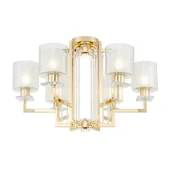 Lampy sufitowe - Manhattan lampa sufitowa loft złota LDC 8012-6 (GD) Lumina Deco - miniaturka - grafika 1