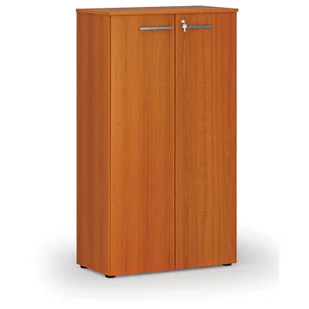 Szafa biurowa z drzwiami PRIMO WOOD, 1434 x 800 x 420 mm, wiśnia - Szafy biurowe - miniaturka - grafika 1