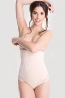 Majtki damskie - Julimex 141 Mesh Figi wysoka talia Majtki figi modelujące, natural - miniaturka - grafika 1