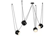 Lampy sufitowe - KingHome Lampa wisząca Eye 4 - czarna MD20502-A-200.4 - miniaturka - grafika 1