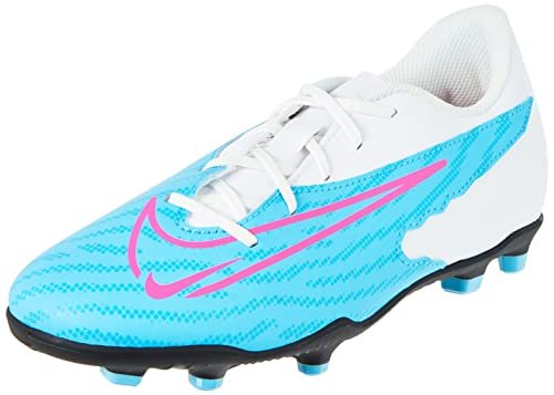 Nike Jr Phantom Gx Club Fg/Mg sneakersy chłopięce, Baltic Blue Pink Blast biały niebieski laserowy, 33.5 EU