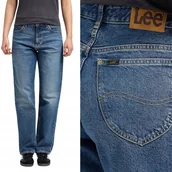 Spodnie damskie - Lee RIDER CLASSIC wysokie proste luźne damskie spodnie jeansowe W30 L31 - miniaturka - grafika 1