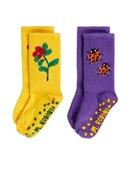 Skarpetki dla dzieci - MINI RODINI Zestaw 2 par wysokich skarpet dziecięcych 2526010700 Kolorowy - miniaturka - grafika 1