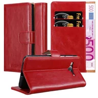 Etui i futerały do telefonów - Etui Do Samsung Galaxy J7 2015 w Pokrowiec CZERWONE WINO Magnet Obudowa Ochronny Case Cover Cadorabo - miniaturka - grafika 1