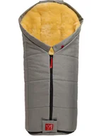 Akcesoria do wózków - Kaiser Naturfellprodukte Śpiworek wełniany "Iglu" w kolorze jasnoszarym - 93 x 45 cm - miniaturka - grafika 1