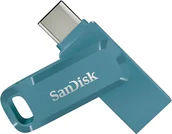 Pendrive - SanDisk Ultra Dual Drive Go USB 128GB USB Type-A / USB Type-C 3.2 Gen 1 (3.1 Gen 1) Niebieski SDDDC3-128G-G46NBB - miniaturka - grafika 1