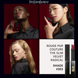 Yves Saint Laurent The Slim Velvet Radical Rouge Pur Couture 303 Rose Incitement 2.2 g - Szminki - miniaturka - grafika 3