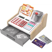 Zabawy w naśladowanie dorosłych - Zestaw do zabawy z kasą fiskalną, 15 części - miniaturka - grafika 1