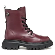 Buty dla dziewczynek - Kozaki Geox J Maquinnens Girl J46M6B 000CN C7357 S Bordowy - miniaturka - grafika 1