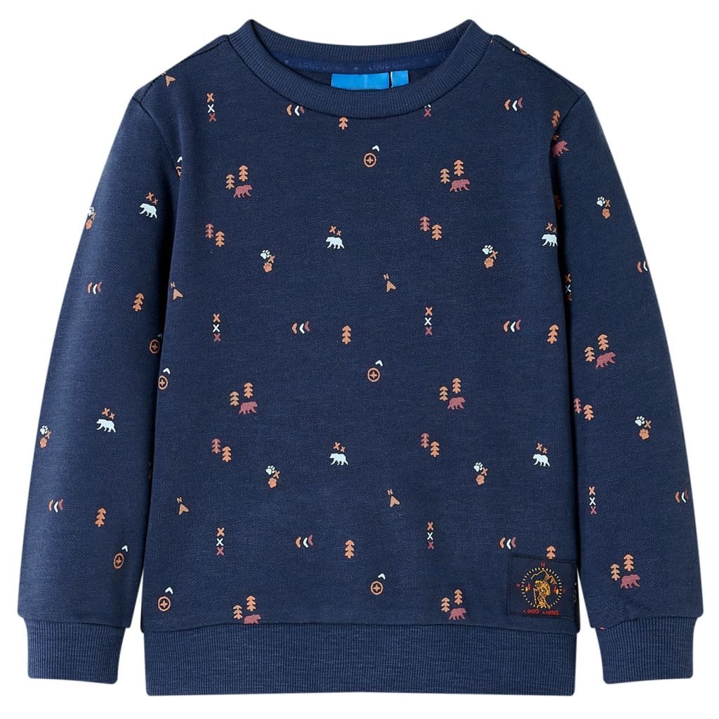 Bluza dziecięca, granatowy melanż, 116