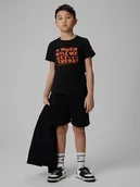 Spodnie i spodenki dla chłopców - 4F Spodenki dresowe chłopięce - czarne 164 (13-14 lat) - miniaturka - grafika 1