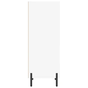 Szafka, biała, 34,5x32,5x90 cm, materiał drewnopochodny Lumarko! - Szafki do salonu - miniaturka - grafika 6