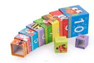 Zabawki interaktywne dla dzieci - KLOCKI WIEŻA ZWIERZĄTKA 46511 MADEJ - miniaturka - grafika 1