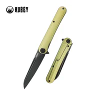 Noże - Nóż składany Kubey Dandy Gold Titanium, Blackwashed CPM S90V by Maksym Tkachuk (KB247E) - miniaturka - grafika 1