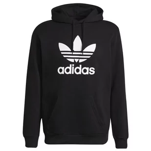 adidas Adicolor Classics Trefoil Hoodie H06667 męska bluza czarna - Bluzy męskie - miniaturka - grafika 1