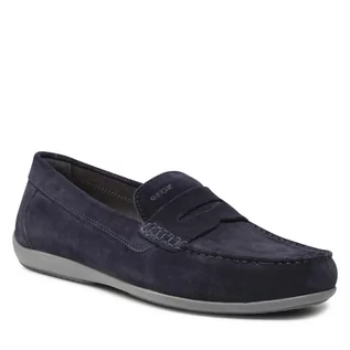 Mokasyny damskie - Geox Mokasyny U Ascanio A U250WA 00022 C4002 Navy - grafika 1