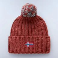 Czapki damskie - Damska Czapka zimowa NAPAPIJRI SEMIURY W 3 NP0A4GKCR1B1 – Czerwony - miniaturka - grafika 1
