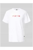 Koszulki męskie - T-shirt z nadrukiem z logo - G-Star Raw - miniaturka - grafika 1